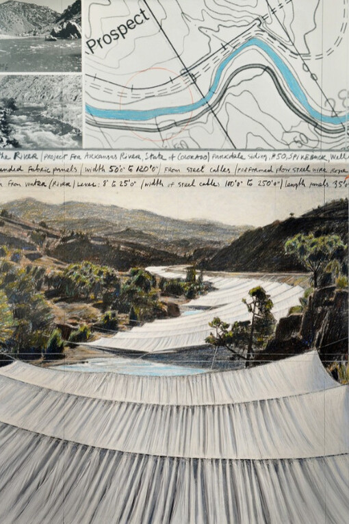 Christo and Jeanne-Claude. Courtesy of Repetto Gallery