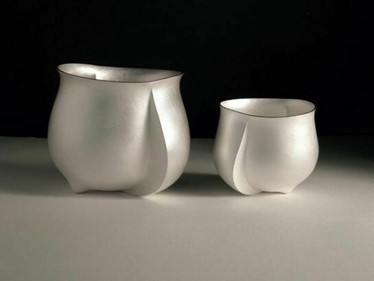 Adi Toch, Small Plump Vessel with inner rim, Segmented Series, 2014