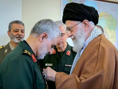 Ali Khamenei and Iranian General Qassem Soleimani