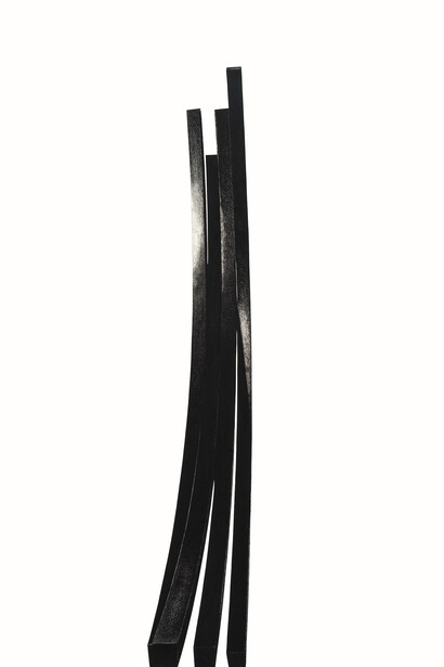 Bernar Venet Arcs, 2016 oil stick, graphite and collage on paper 86 5/8x60 1/4 inches 220 x153cm (PK 23223) – for reference. Courtesy of Paul Kasmin Gallery