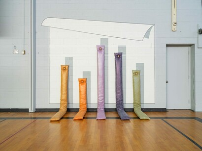 Various artists, The campus, exhibition view. Courtesy of kaufmann repetto. Photos by Yael Eban and Matthew Gamber